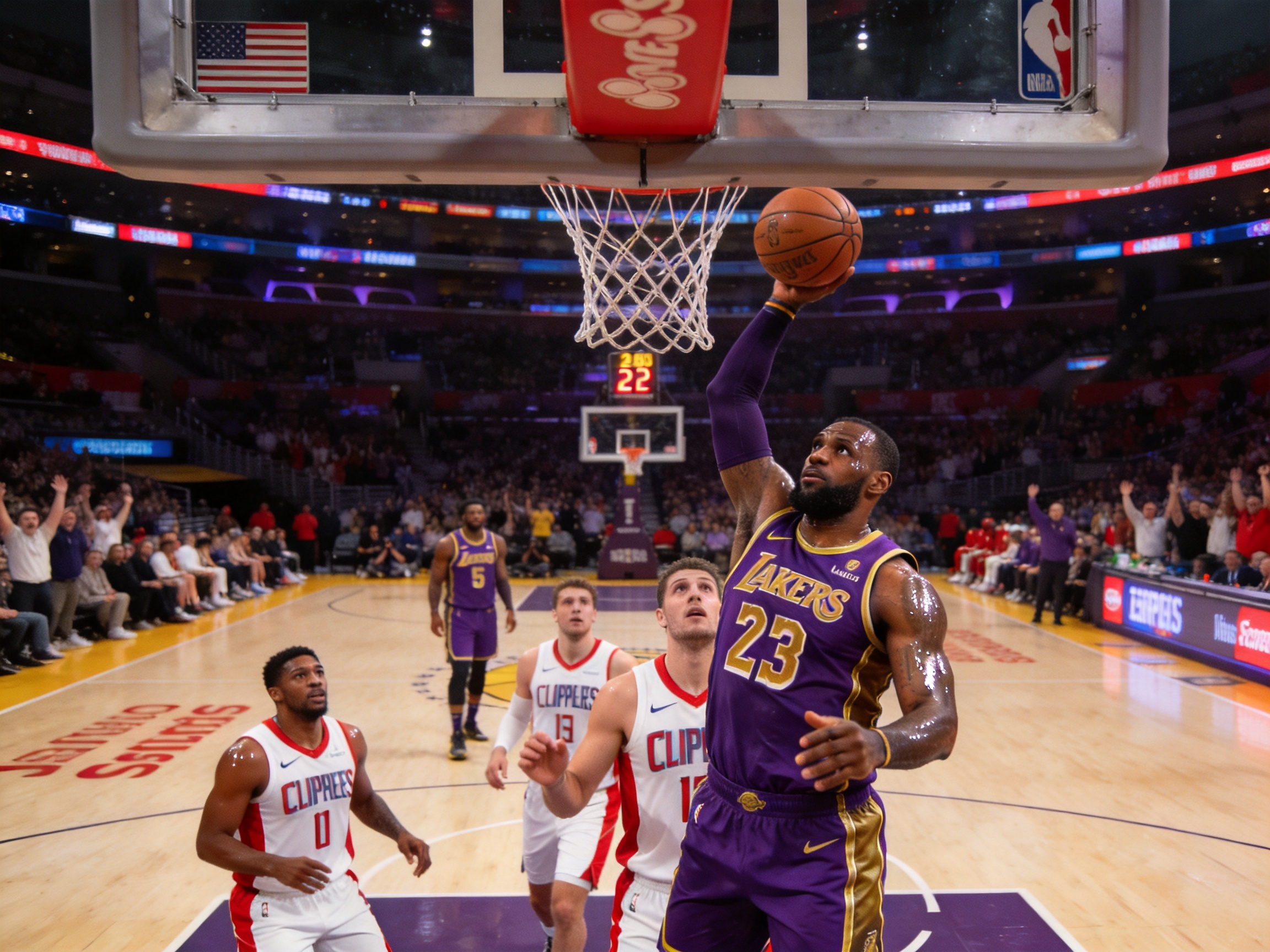 篮球NBA 湖人快船